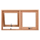 Janela De Madeira Vitro Máximo Ar 2 Módulos Panorâmico Reto D