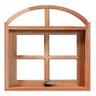 Janela De Madeira Vitro Máximo Ar Em Arco De Cedro Arana Esqu