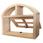 Janela De Madeira Vitro Máximo Ar Em Arco Padrão Cedro Bat De