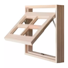 Janela De Madeira Vitro Máximo Ar Reto Eucalipto Batentes De