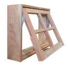 Janela De Madeira Vitro Máximo Ar Reto Padrão Cedro Esquadria