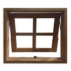 Janela De Madeira Vitro Máximo Ar Reto Padrão Cedro Esquadria