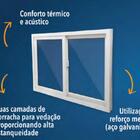 Janela De Pvc 02 Folhas Móveis Maxx Branca - 100x120