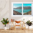 Janela De Pvc Correr De 2 Folhas Com Vidro Simples Fecho Cara