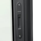 Janela Elite 2 Folhas Moveis 100 X 200 Vidro Liso Preto