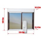 Janela Elite 2 Folhas Moveis Com Persiana Integrada Correr Co