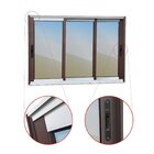 Janela Elite 3 Folhas Moveis Sequenciais 120 X 240 Vidro Refl