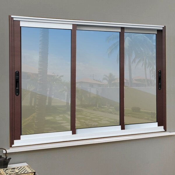 Janela Elite 3 Folhas Moveis Sequenciais 120 X 240 Vidro Refl