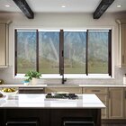 Janela Elite 4 Folhas Moveis 100 X 120 Vidro Reflex Mix Corten