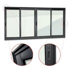 Janela Elite 4 Folhas Moveis 100 X 150 Vidro Liso Preto