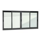 Janela Elite 4 Folhas Moveis 100 X 150 Vidro Liso Preto