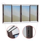 Janela Elite 4 Folhas Moveis 100 X 150 Vidro Reflex Mix Corten