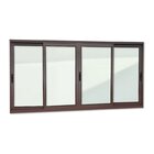 Janela Elite 4 Folhas Moveis 100 X 200 Vidro Liso Branco