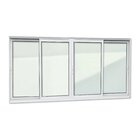 Janela Elite 4 Folhas Moveis 100 X 240 Vidro Liso Branco