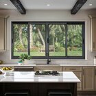 Janela Elite 4 Folhas Moveis 120 X 200 Vidro Liso Preto