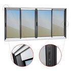 Janela Elite 4 Folhas Moveis 120 X 200 Vidro Reflex Preto