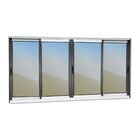 Janela Elite 4 Folhas Moveis 120 X 200 Vidro Reflex Preto
