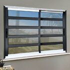 Janela Elite Com Travessas 2 Folhas Moveis 100 X 120 Vidro Re