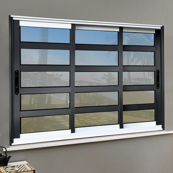 Janela Elite Com Travessas 3 Folhas Moveis Sequenciais 100 X