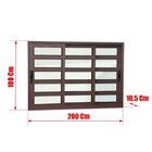 Janela Elite Com Travessas 3 Folhas Moveis Sequenciais 100 X