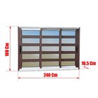 Janela Elite Com Travessas 3 Folhas Moveis Sequenciais 100 X