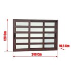 Janela Elite Com Travessas 3 Folhas Moveis Sequenciais 120 X