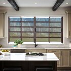 Janela Elite Com Travessas 4 Folhas Moveis 100 X 150 Vidro Re