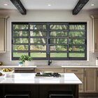 Janela Elite Com Travessas 4 Folhas Moveis 100 X 240 Vidro Li