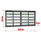 Janela Elite Com Travessas 4 Folhas Moveis 120 X 200 Vidro Li