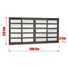 Janela Elite Com Travessas 4 Folhas Moveis 120 X 200 Vidro Li