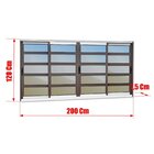 Janela Elite Com Travessas 4 Folhas Moveis 120 X 200 Vidro Re