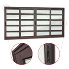 Janela Elite Com Travessas 4 Folhas Moveis 120 X 240 Vidro Li