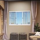 Janela Em Aço Galvanizado Gold 04 Folhas Com Grade Branca - 1