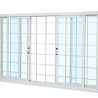 Janela Em Aço Galvanizado Gold 04 Folhas Com Grade Branca - 1