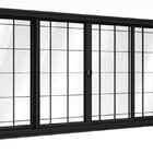 Janela Em Aço Galvanizado Preto Gold 04 Folhas Com Grade - 12