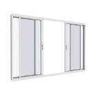 Janela Em Alumínio Maxx 04 Folhas Fecho Embutido Branca - 100