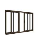 Janela Em Alumínio Maxx 04 Folhas Fecho Embutido Bronze - 100