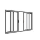 Janela Em Alumínio Maxx 04 Folhas Fecho Embutido Grafite - 10