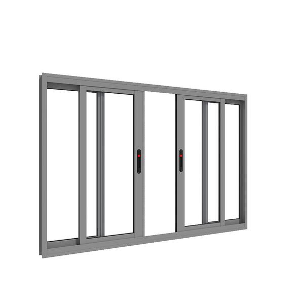 Janela Em Alumínio Maxx 04 Folhas Fecho Embutido Grafite - 10