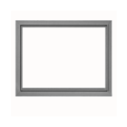 Janela Fixa Alumínio Pintado Cinza Sob Medida Linha 25 OGB Esquadrias