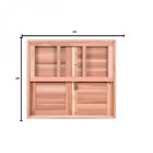 Janela Guilhotina Com Ferragem Je821 Esel 120x120x12cm