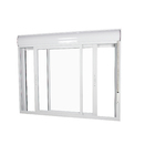 Janela Veneziana de Correr com Persiana Integrada 2 Folhas Alumínio Pintado Branco 1,20x1,50m Linha Eco Nobre CRV