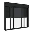 Janela Integrada Em Alumínio Veneziana 120x120 Cm 3 Folhas Pr