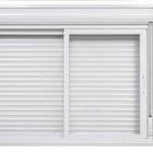 Janela Integrada Persiana De Alumínio Cor Branco 2 Folhas Mov