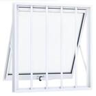 Janela Maxiar Banheiro Grade Esquadria Brasil 50x50 Branco [f