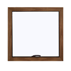 Janela Maxim-ar 1 Folha Alumínio Pintado Amadeirado Linha Veneza com Vidro Transparente 0,60x0,60m 3A Alumínio