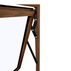 Janela Maxim-ar 1 Folha Alumínio Pintado Amadeirado Linha Veneza com Vidro Transparente 0,60x0,60m 3A Alumínio