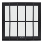 Janela Maxim-ar 0,60x0,60m Alumínio Pintado Preto Grade Quadrada Linha Vivace Artens