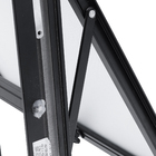 Janela Maxim-ar 0,60x0,60m Alumínio Pintado Preto Grade Quadrada Linha Vivace Artens