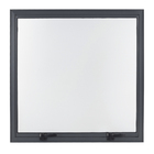 Janela Maxim-ar 1 Folha Alumínio Pintado Cinza com Vidro Comum Mini Boreal 0,80x0,80m Linha Vivace Artens